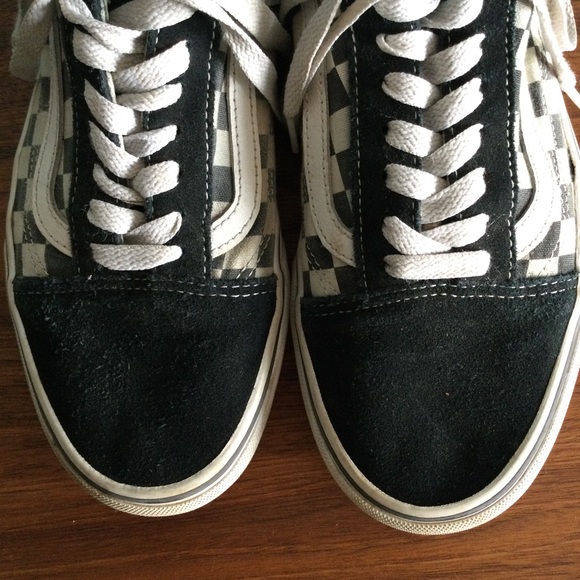 VANS OLD SKOOL PRIMARY CHECK SHOE checkerboard black white Skate Skater Sneaker - Picture 6 of 10